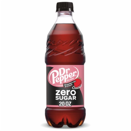 Dr Pepper Strawberries & Cream Zero Sugar Soda - Easy Style